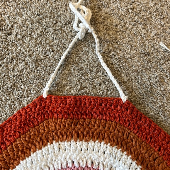 Crocheted halter top. Rainbow pattern pride. Boho. Festival. Hippie. Grandma - Picture 3 of 8